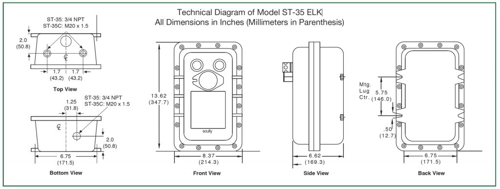 Technical Diagram of Model ST-35 ELK